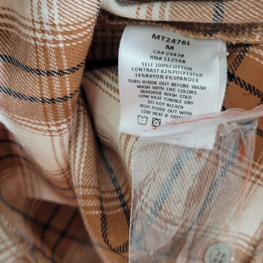 MISS ME  hooded plaid crop top Sz M NEW - Picture 11 of 12